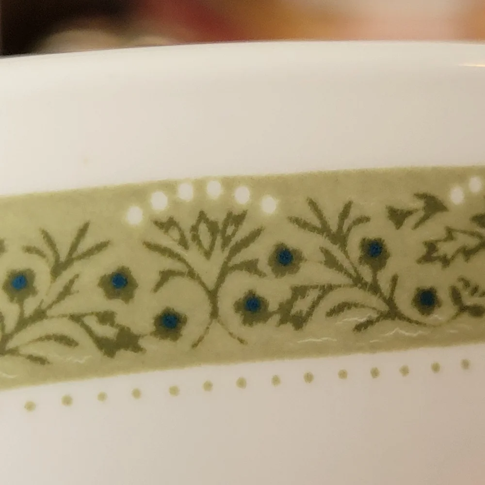 Centura by Corning ~ Lynwood Green Fruit/Dessert (Sauce) Bowl ~ VGUC ~ 1970s